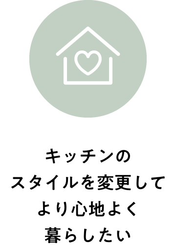 キッチンのスタイルを変更してより心地よく暮らしたい